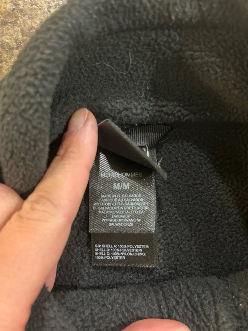 The North Face Black Full-Zip Lightweight Fleece Jacket